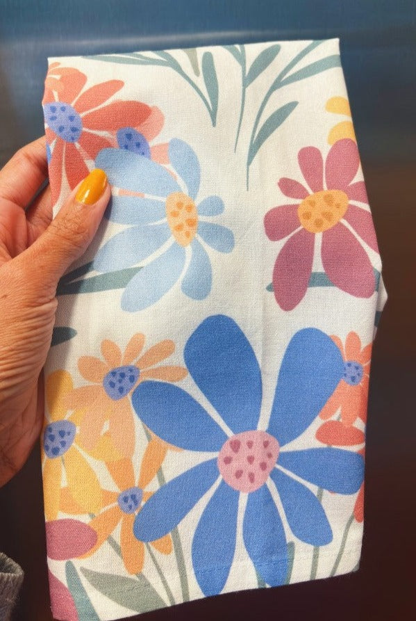 Floral Bouquet Tea Towel Set of 2