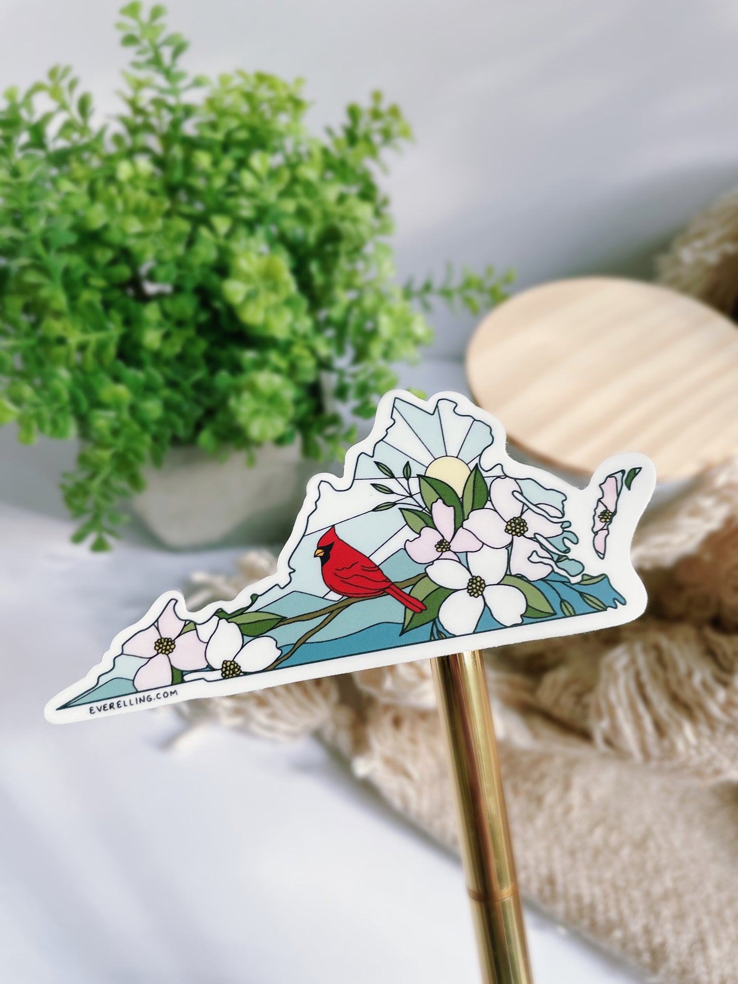 Virginia Dogwood Sticker