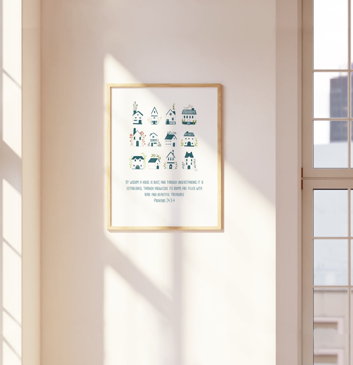 By Wisdom A House Is Built Print