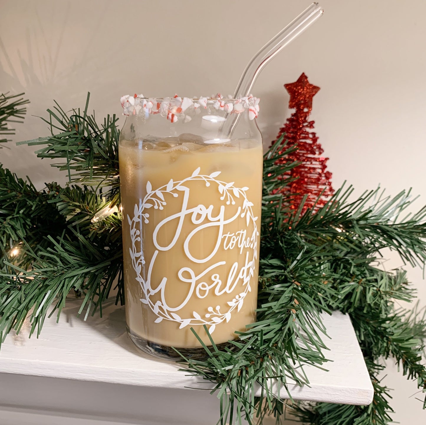 Holiday Glass Cup