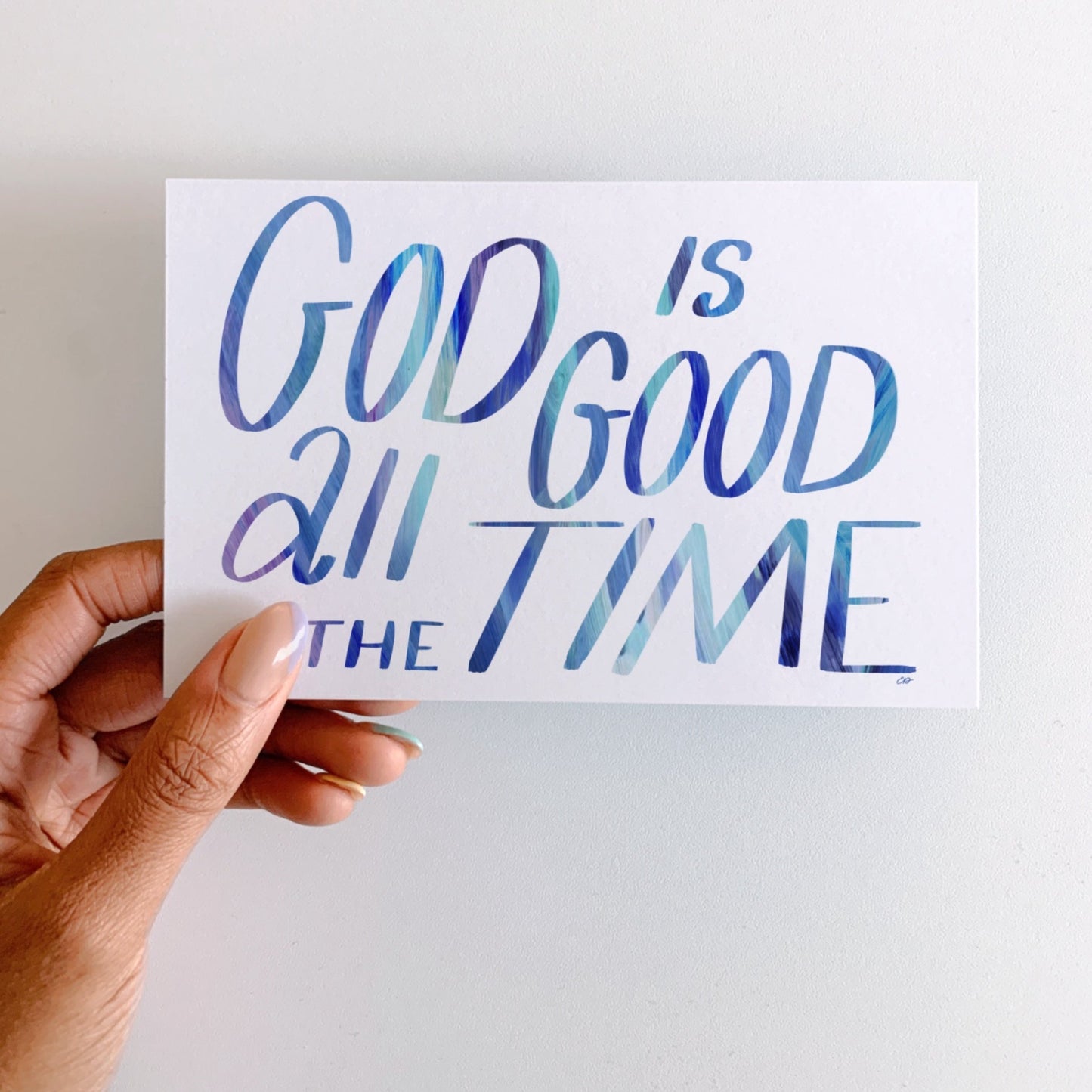 God Is Good Postcard