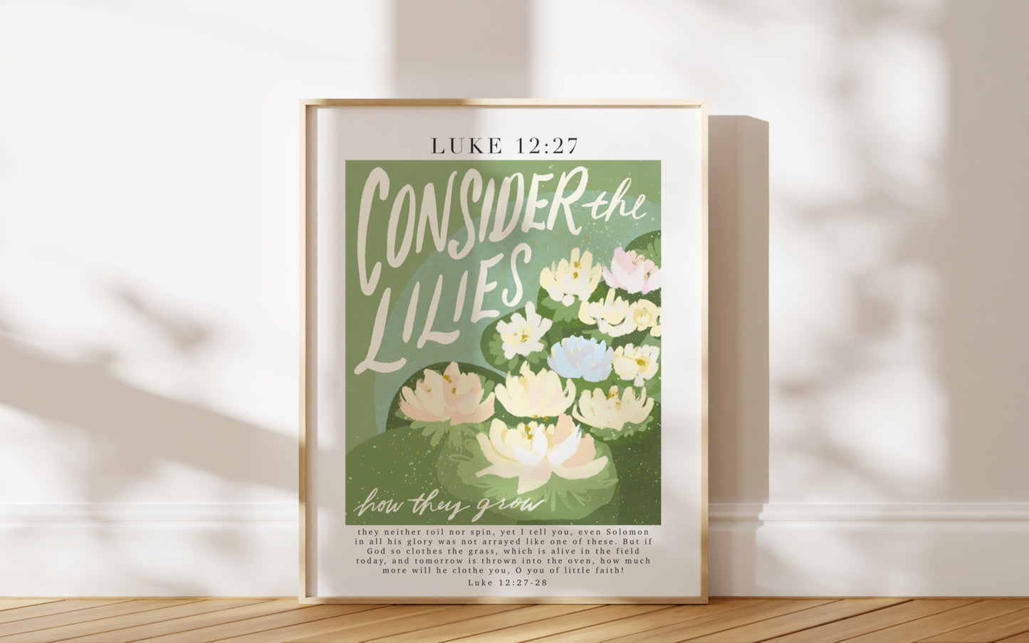 Consider the Lilies Print