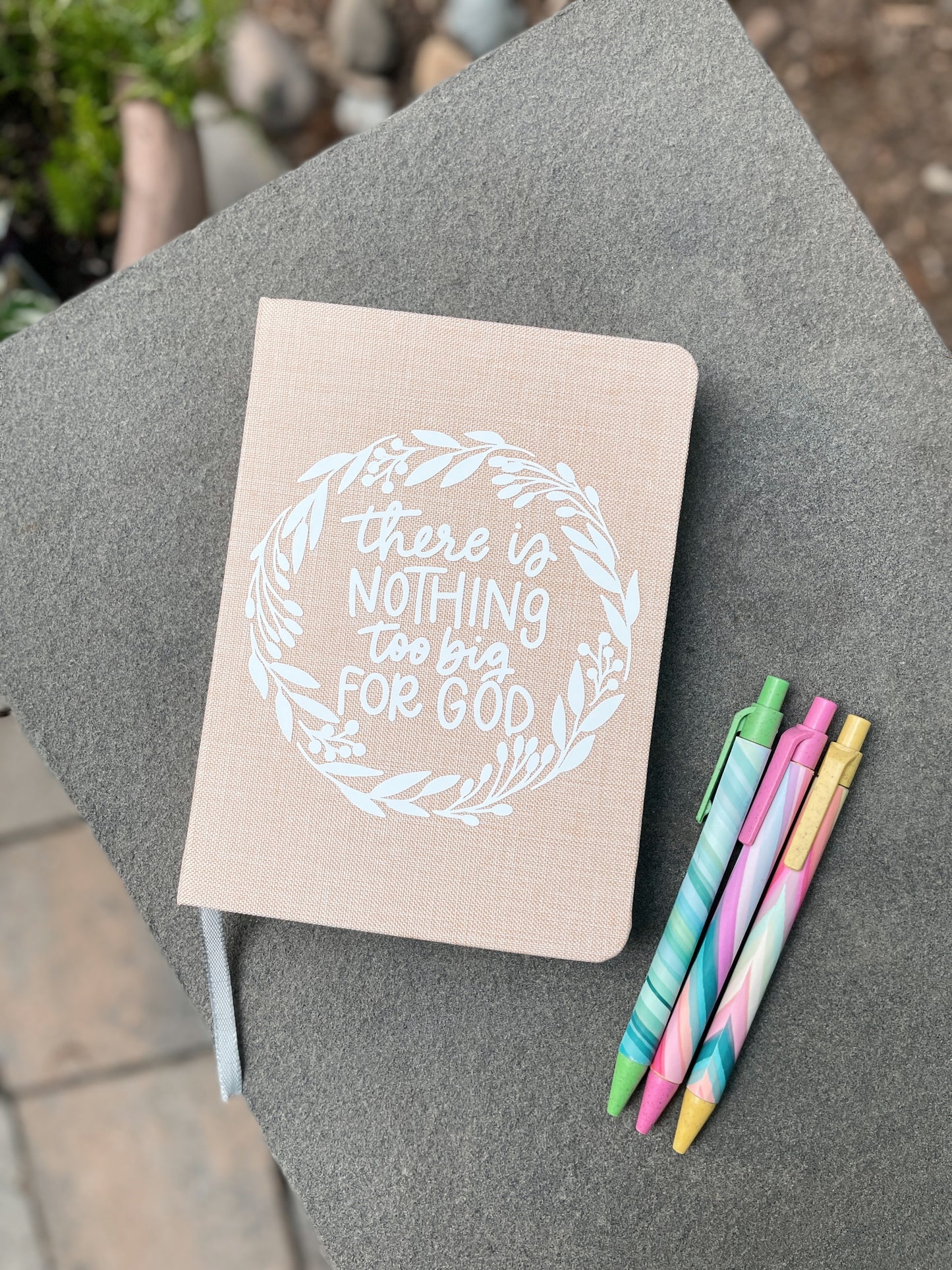 Hardcover Cloth Journal: There Is Nothing Too Big For God