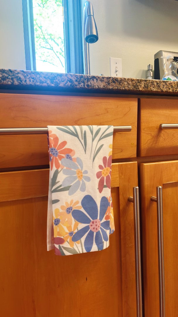 Floral Bouquet Tea Towel Set of 2