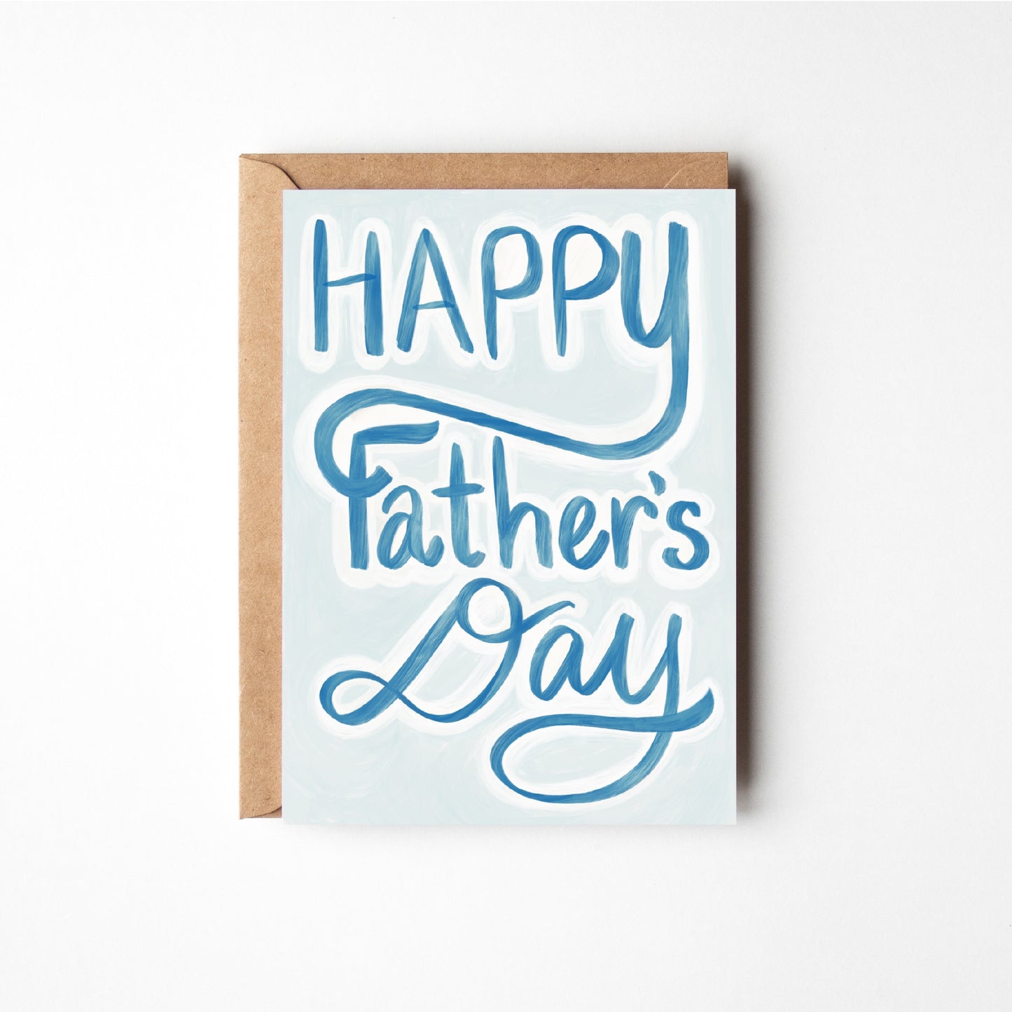Painted Happy Father's Day Card