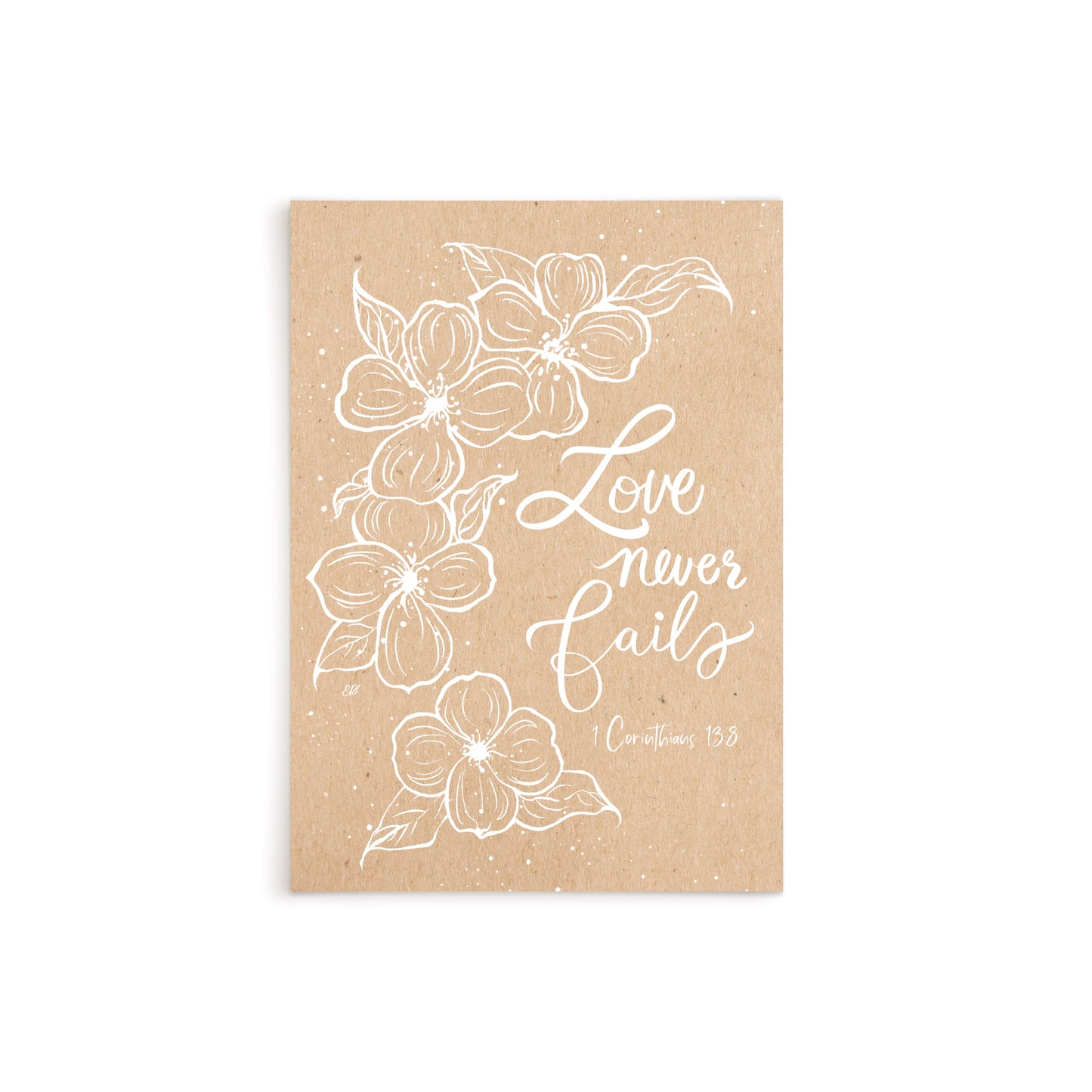 Love Never Fails - Dogwood Blossom Card