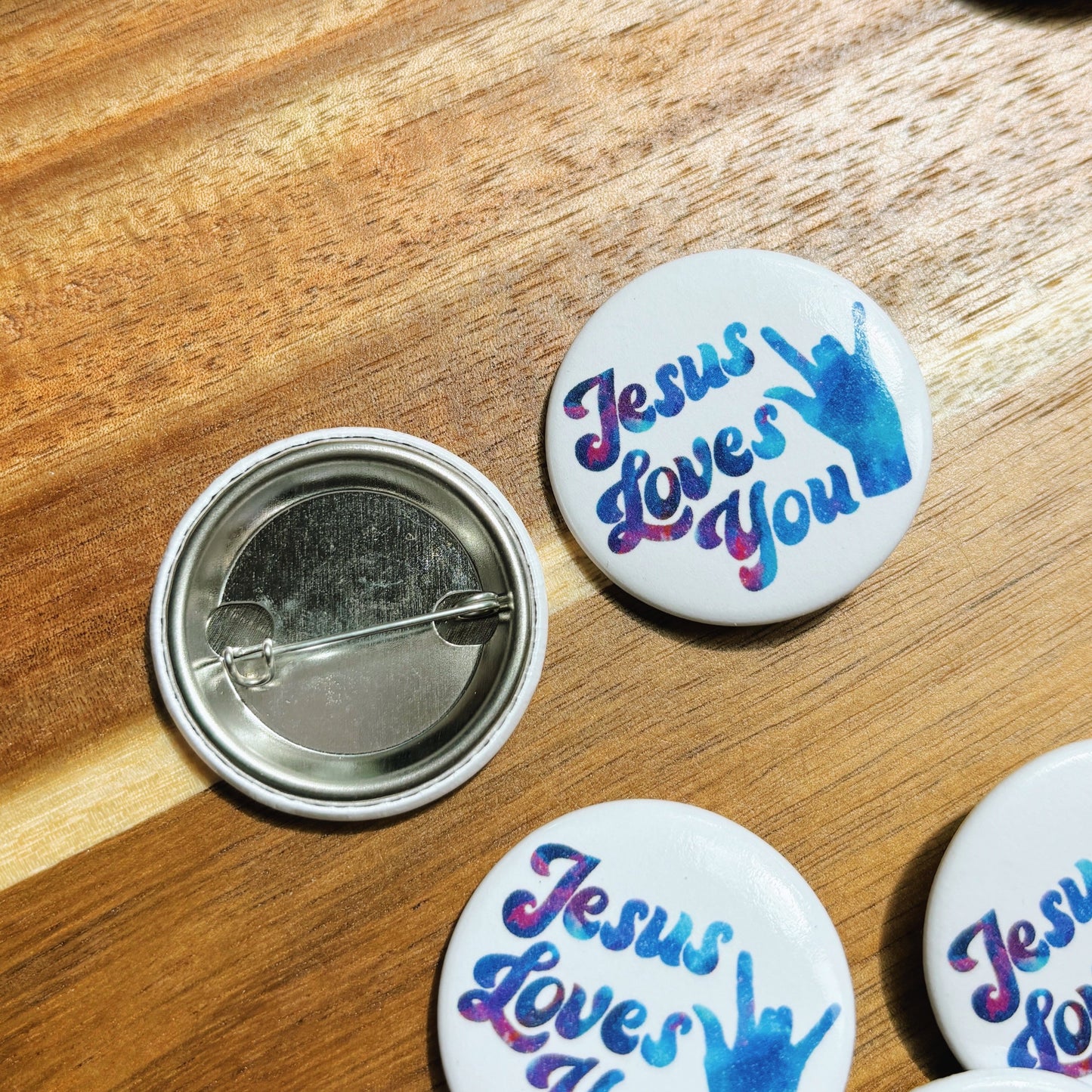 Jesus Loves You Pin-Back Button