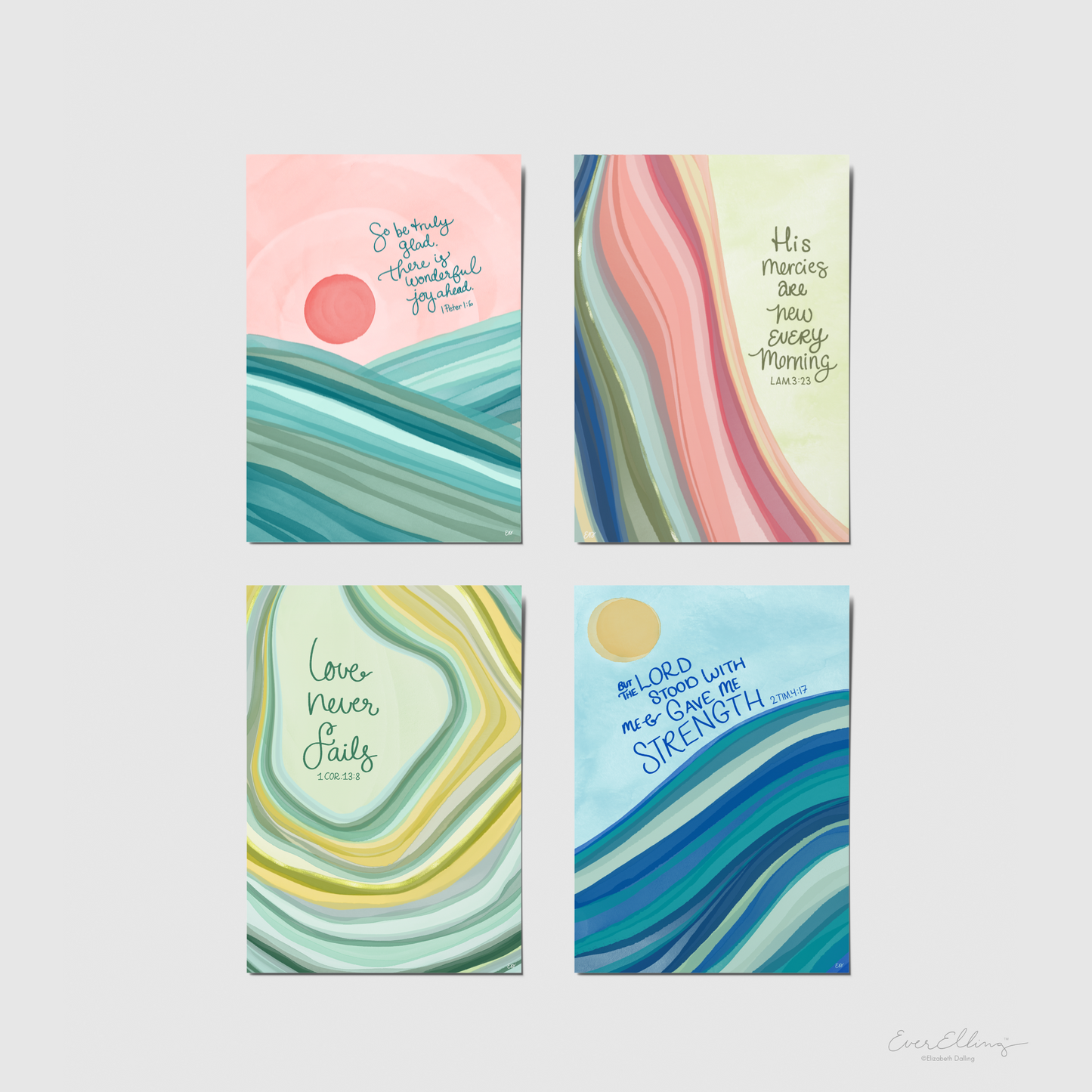 Bible Verse Postcard Set No.1