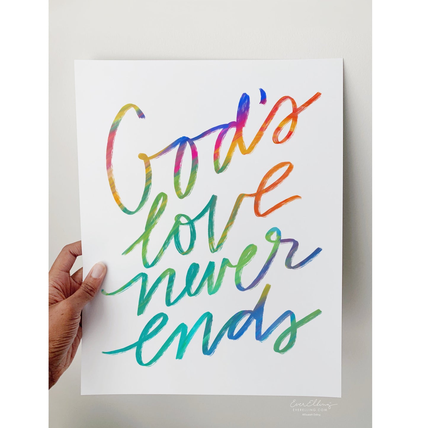 God’s Love Never Ends Print