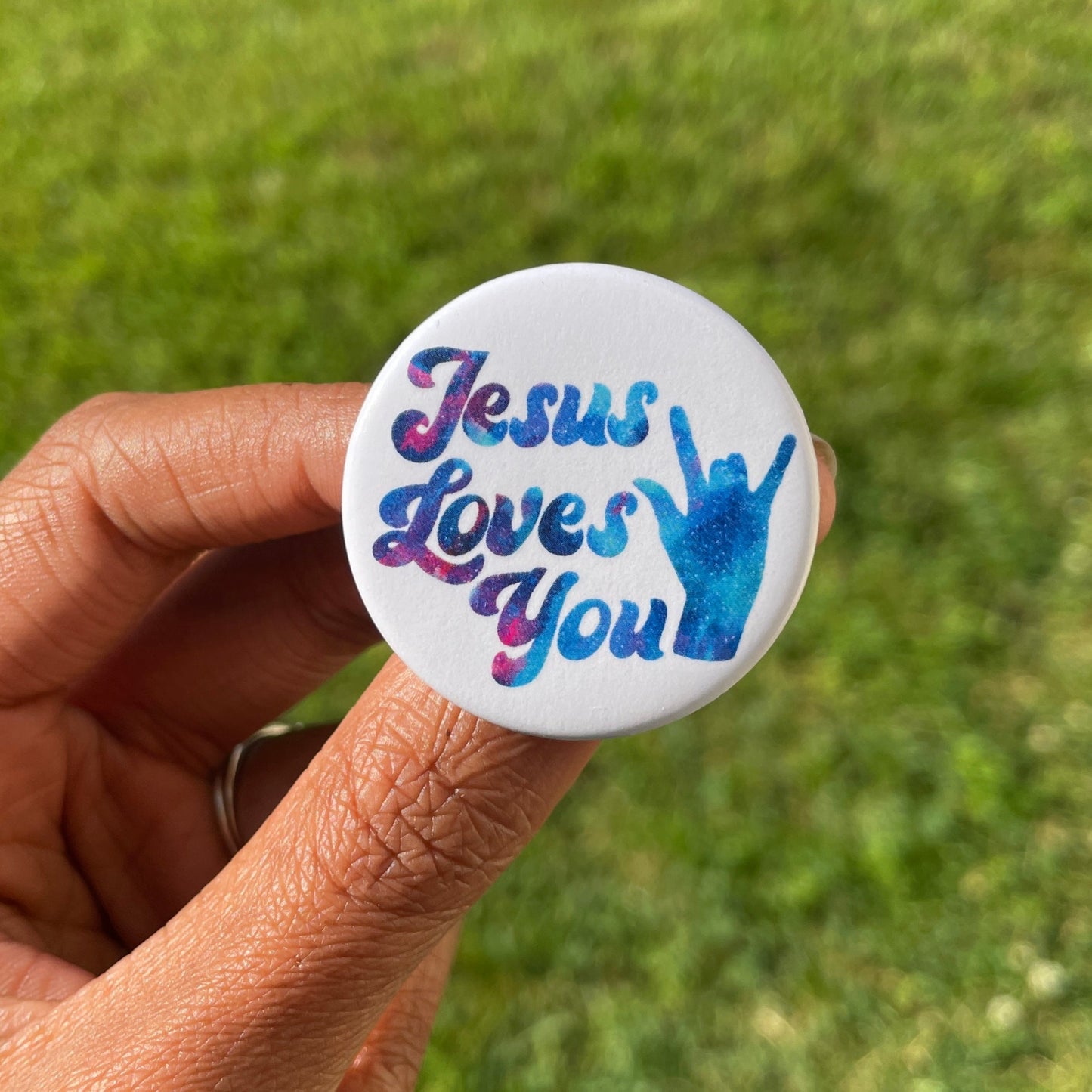 Jesus Loves You Button