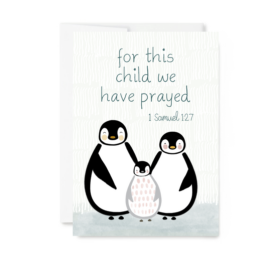 Penguin Family Card