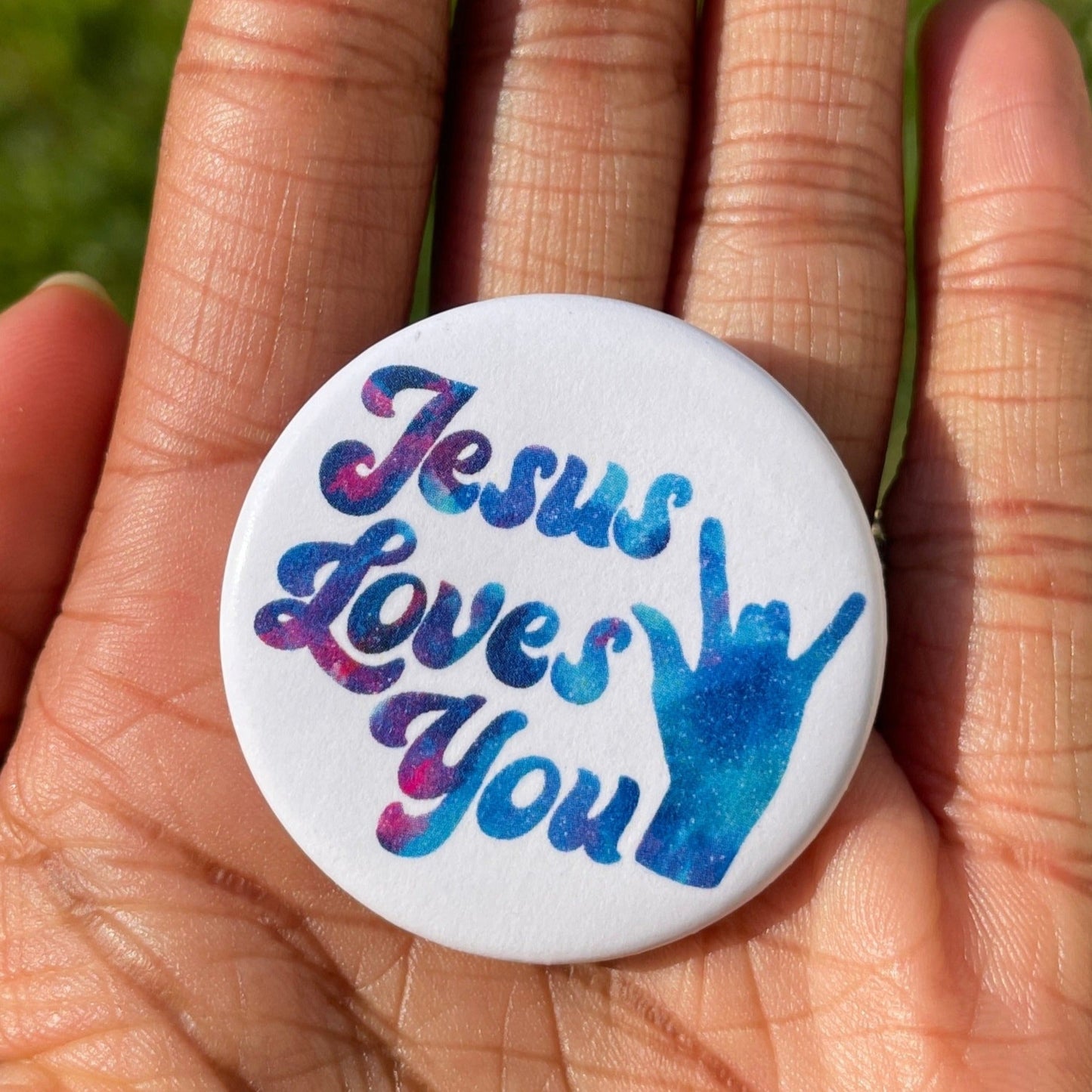 Jesus Loves You Button